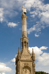 Fototapeta na wymiar Spain, Madrid. Columbus Square & monument.