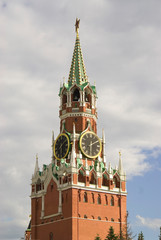 Fototapeta premium Russia. Moscow. Red Square. Kremlin. Clocktower.