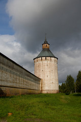 Russia, Volga-Baltic Waterway, Goritzy. Kirillo-Belozersky Monastery, founded in 1397 by St. Cyril. 