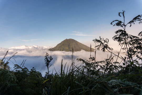 Cloud over Raung volcano in East JAva 