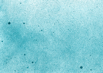 Abstract hand painted background. Watercolour texture for creative design of posters, cards, banners, invitations, wallpapers. Turquoise and white colours.