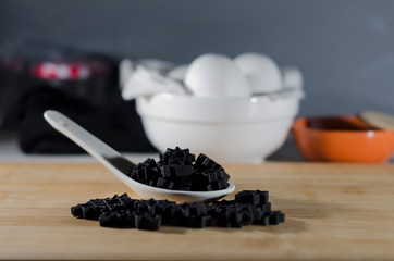 pasta, black and yellow noodles with or without glutem-free egg