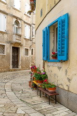 Fototapeta na wymiar Altstadtszene Porec, Istrien, Kroatien