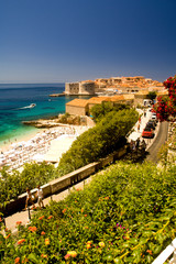 CROATIA, Dubrovnik. Area around Lazareti City Beach and Banje Beach. 