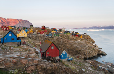 Small town of Uummannaq, northwest Greenland. © Martin Zwick/Danita Delimont