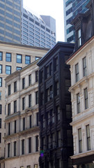 Fototapeta na wymiar Boston, USA: Neue Architektur und historische Gebäude der Innenstadt
