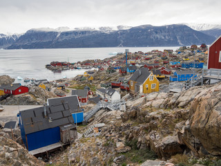 Small town of Uummannaq, northwest Greenland. © Martin Zwick/Danita Delimont