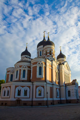 Fototapeta na wymiar Estonia, Tallinn. View of Alexander Nevsky Cathedral. Credit as: Jim Zuckerman / Jaynes Gallery / DanitaDelimont.com