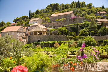 Views around Sudurad fishing village, Sipan Island. Boat tour of Elaphite Islands from Dubrovnik,...