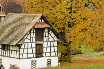Fototapeta premium Traditional Farmhouse, Zug, Switzerland, Europe