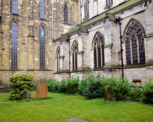 England, Hexham. The church in Hexham, Northumberland, England was first started in 674 by St. Wilfrid.