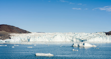 Glacier Eqip (Eqip Sermia) in western Greenland, Denmark