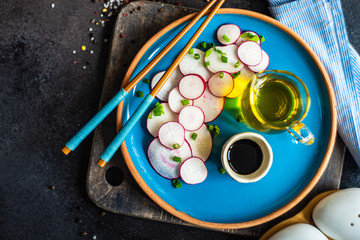 Organic food concept