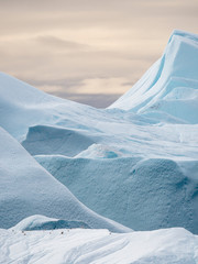 Ilulissat Icefjord also called kangia or Ilulissat Kangerlua at Disko Bay. The icefjord is listed...