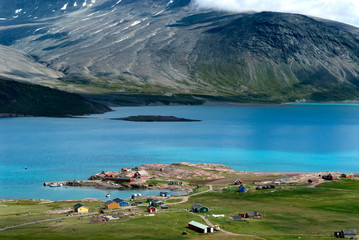 Greenland, Igaliku. Once the heart of 12th century Norse Greenland, Igaliku is a quite village in south Greenland with a population of just 60 people. © David Noyes/Danita Delimont