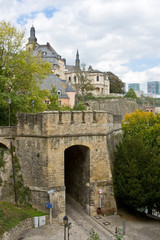 Luxembourg, Luxembourg City wall.