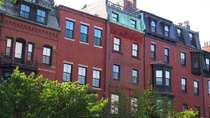 Boston, USA: Altbau Fassaden in Beacon Hill