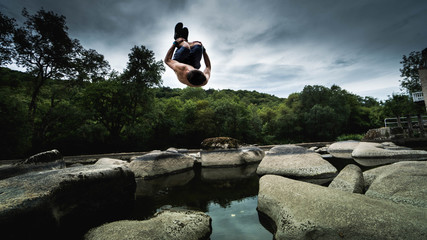 Freerun on rocks