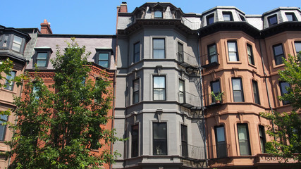 Boston, USA: Altbauten in Back Bay