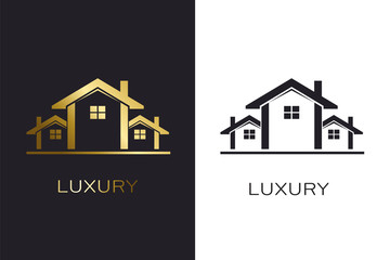 Real Estate Houses Luxury Logo for Business