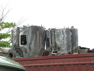 Papua New Guinea, Lae. Swamp Ghost, B-17E in Storage.