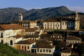 Fototapeta na wymiar Brazil, Minas Gerais, Ouro Preto, colonial city, World Heritage Site.