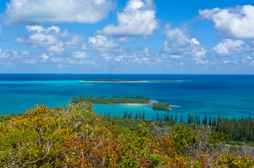 Fototapeta na wymiar Overlook over the Ile des Pins, New Caledonia, South Pacific