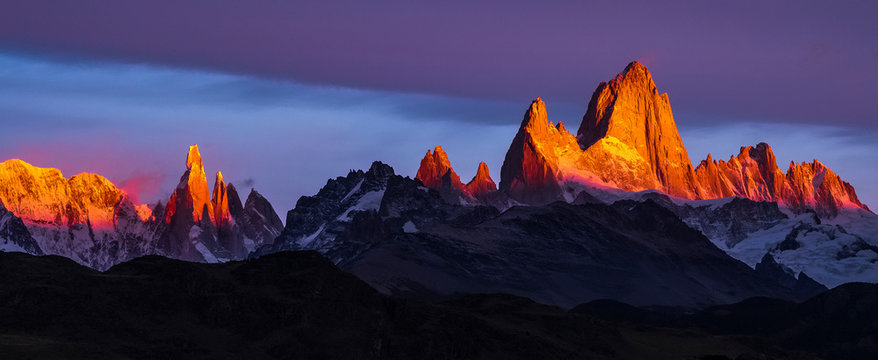 Argentina, Patagonia, Sunrise, Colorful