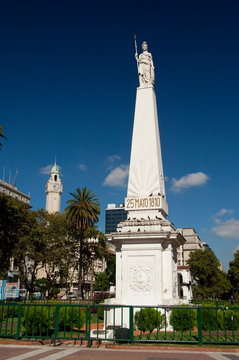 Argentina, Capital city of Buenos Aires. May Square (aka Plaza de Mayo) the political heart of Argentina.