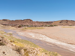The Susques village. Landscape in the Altiplano, Argentina.