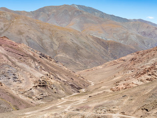 Routa 40 climbing up to Abra del Acay (4895m), one of the highest regular roads in the world. The Altiplano in Argentina.