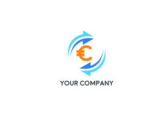 Money Changer Logo Template Design Vector