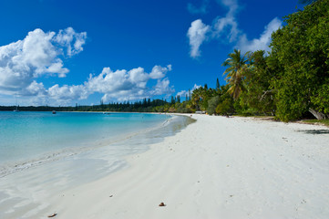 White sand beach, Bay de Kanumera, Ile des Pins, New Caledonia, South Pacific
