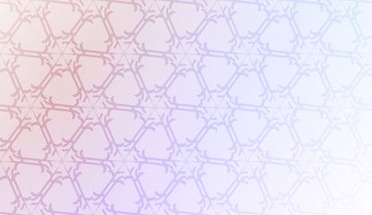 Pattern with geometric shape background. Vector illustration. Template for wallpaper, interior design, decoration, scrapbooking page. Gradient color