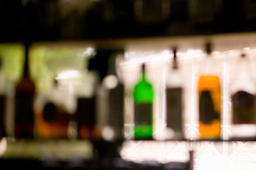 Liquor Bottles at resort bar, Turneffe Caye, Belize 