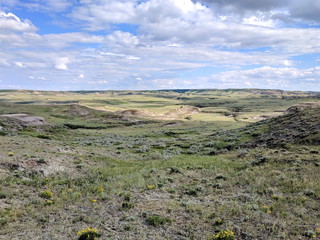 Badlands of Grasslands National Park in the East Block, Saskatchewan, Canada