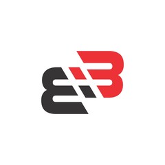 Fototapeta premium EB letter logo design vector