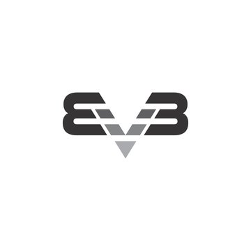 EVB letter logo design vector