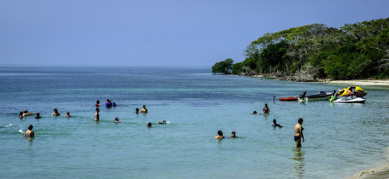 Islas del Rosario, Isla del Encanto, a tropical resort near Cartagena, Colombia.