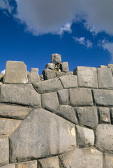 Peru, Cuzco, Sacsayhuaman fortress, one of best examples of Inca stone work.