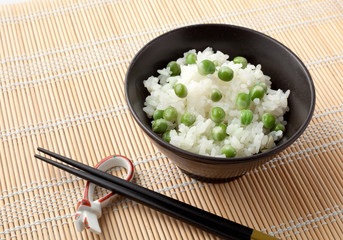 グリーンピース御飯