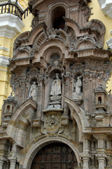 Fototapeta premium Peru, Lima. The jewel of colonial Lima, San Francisco Monastery.
