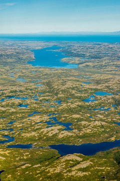 Iliamna Lake in the distance, Katmai Peninsula, Alaska, USA.