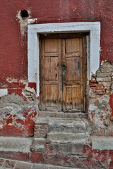 Guanajuato in Central Mexico. Old doorway