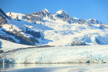 Harriman Fjord, Chugach Mountains, Chugach National Forest, Prince William Sound, Alaska