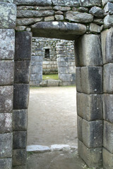 Peru, Machu Picchu, Doorway