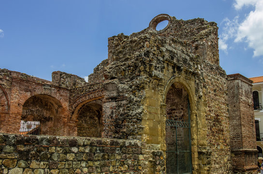 Panama, Panama City, Ruins, UNESCO Ruins Of Sixteenth Century Panama City Destroyed By English Captain Henry Morgan.