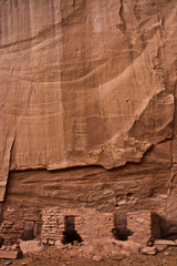 Cliff Dwelling, desert varnish, Monument Valley, Arizona, USA