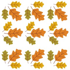 Autumn leaf seamless background
