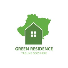 Green Residence logo vector